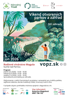 plagát k&nbsp;akcii otvorené záhrady