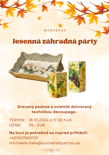 Workshop 2 - Decoupage a krakľovanie 1