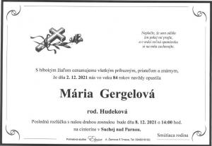 Mária Gergelová 1